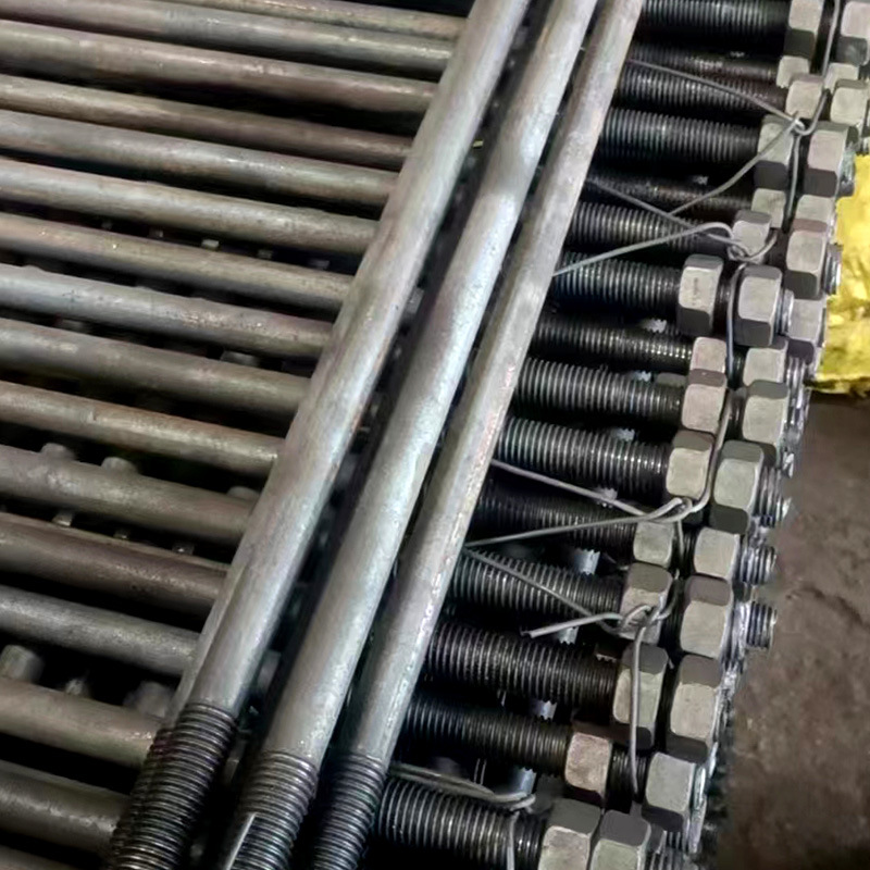 云南地脚螺丝45#预埋件建筑加固市政工程用9字形7螺栓高强度45#钢