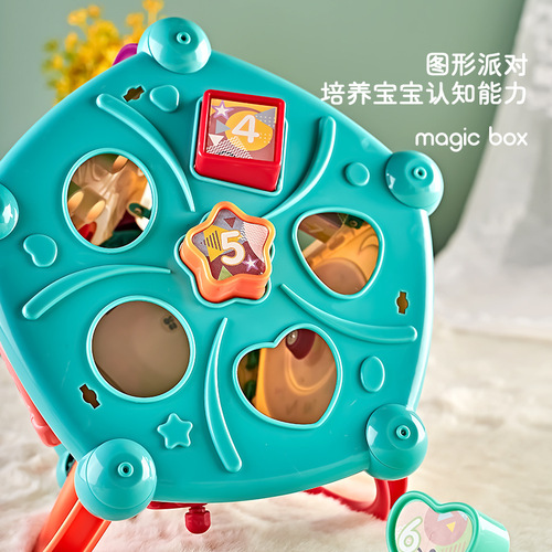 Baby multifunctional hand clap drum toy educational early childhood education baby heptahedron music clap drum batch gift
