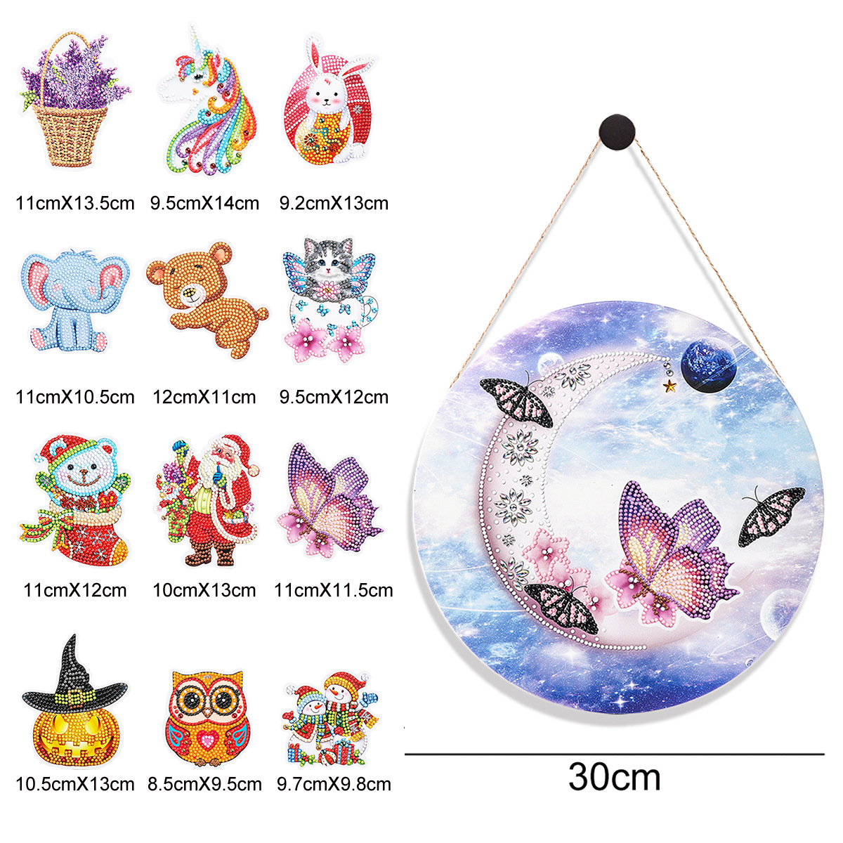 Pintura de diamantes transfronterizos perimetral diy pintura de hoja de hierro camión animal pintura de hoja de hierro cinta de mosaico magnético suave taladro bordado lista mayorista