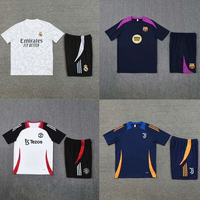 25 Manchester United Football Training Suit Short Sleeve Various Real Madrid Paris Barcelona Jersey Adult Quick-Dry Sports suit 25 Manchester United Football Training Suit Short Sleeve Various Real Madrid Paris Barcelona Jersey Adult Quick-Dry Sports suit