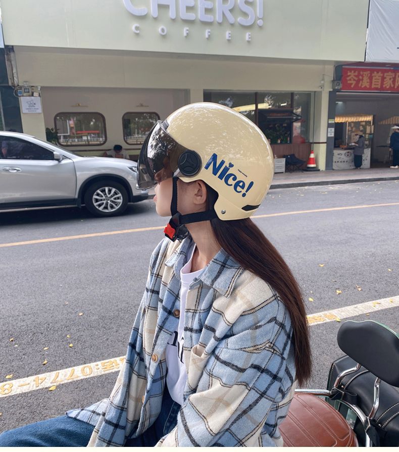 3C Certified Electric Motorcycle Helmet Men Women Summer Safety Half Helmet