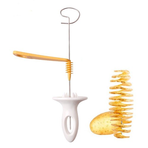 Cross-border cyclone potato slicer hand-cranked vegetable cutting artifact manual spiral potato slicer rotating potato tower knife