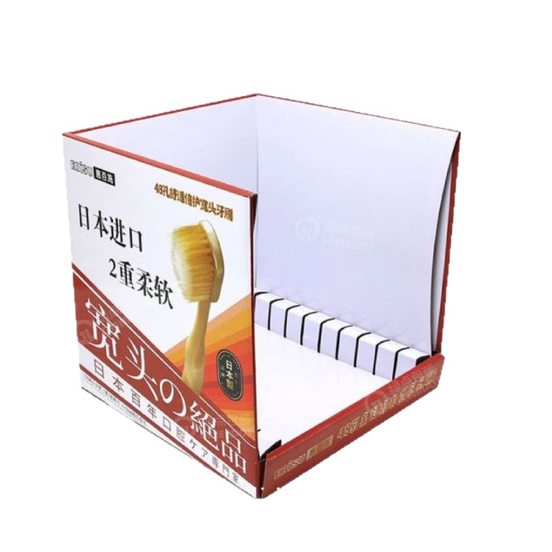 沃尔玛山姆牙刷仓储式PDQ展示盒costco堆叠包装纸盒陈列纸箱货架|undefined