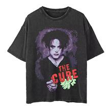 The Cure治疗乐队非主流摇滚朋克直喷复古水洗做旧男女款短袖T恤
