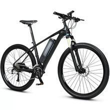 正步 27.5寸碳纤维助力电动车山地车 锂电池单车男女式电动自行车