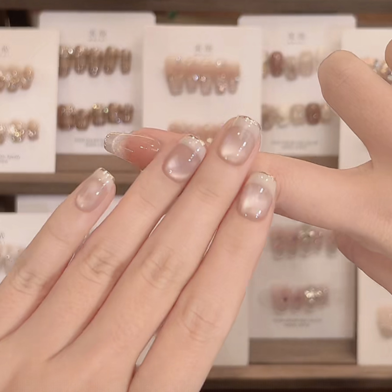 Yiyi Dance 10 piezas de uñas hechas a mano, terapia de luz, uñas, dopamina, uñas, uñas, parches al por mayor