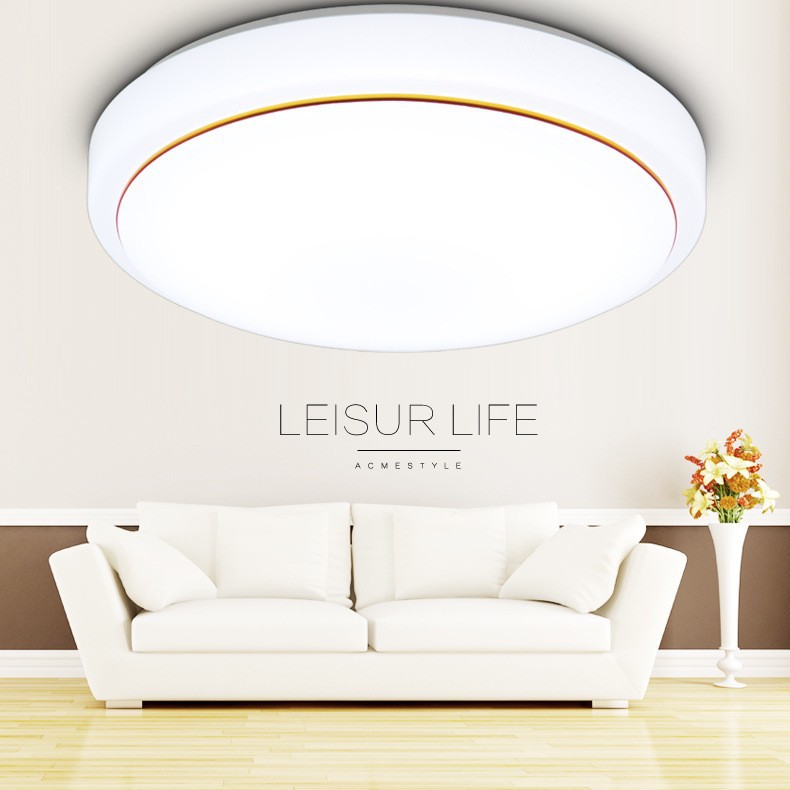 led吸顶灯灯罩外壳套件 圆形简约现代灯罩外壳罩阳台配件卧室灯具