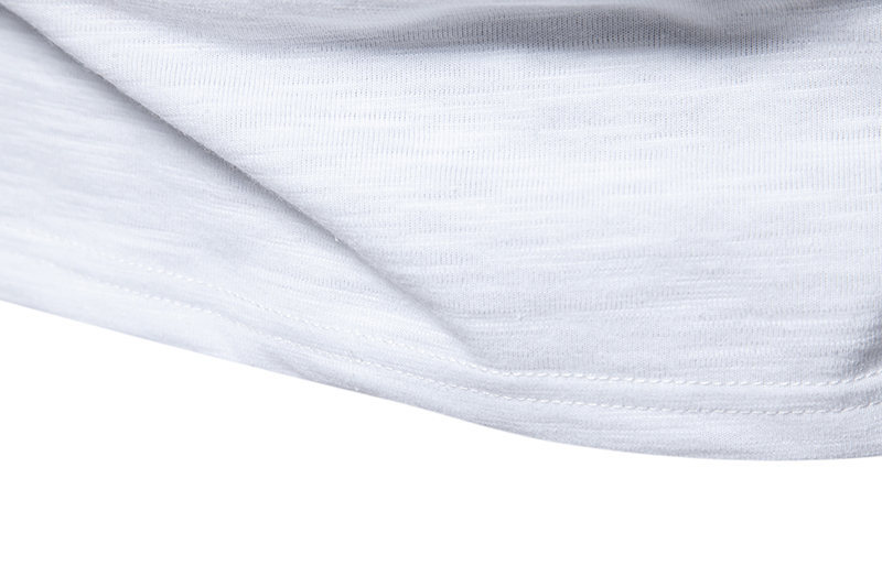 T-shirt da uomo a maniche lunghe con collo Henry a quattro bottoni in cotone tinta unita in bambù per l'autunno e l'inverno dei nuovi uomini_voghion.com