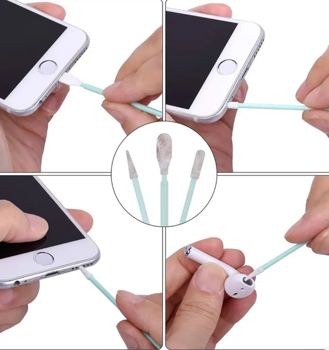 Type-C USB Port Toz Kapağı Telefon Şarj Girişi Metal Toz Kapağı Fırça ile Temizlik Seti