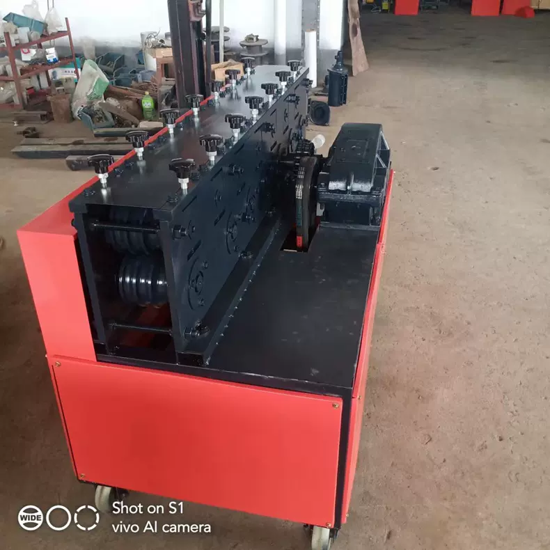 大棚管调直机4分6分1寸管钢管调直弯曲机圆棒校直机自动弯管机