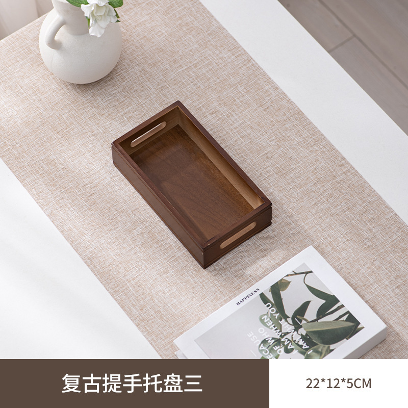 九宫格托盘餐具火锅配菜盘拼盘竹木盘围炉煮茶点心盒干果盘木质盘|undefined