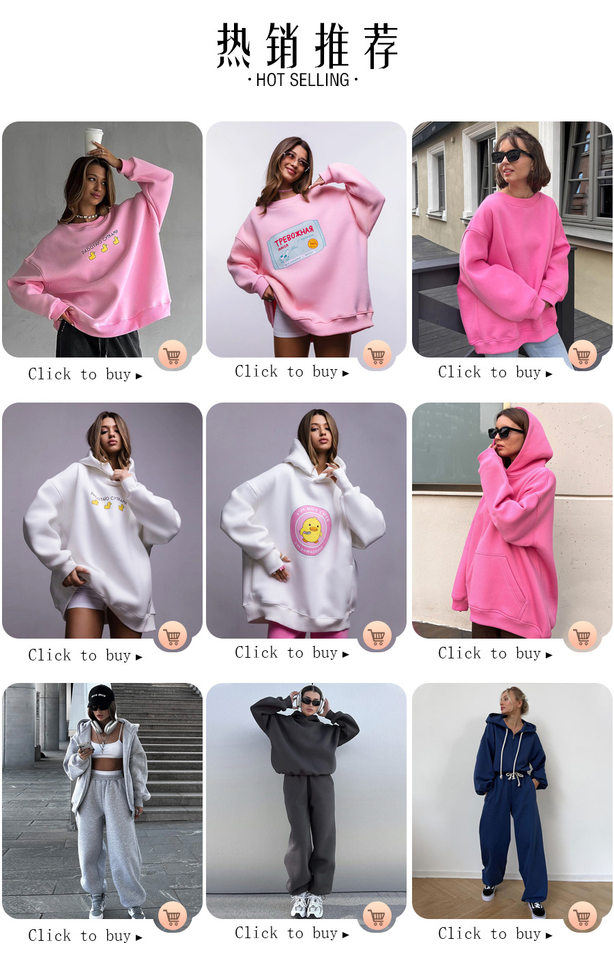Áo hoodie nỉ lông dáng rộng có mũ và túi, tay dài, dáng unisex — Màu cà phê, Màu hồng, Màu xám, Màu đen chi tiết 1