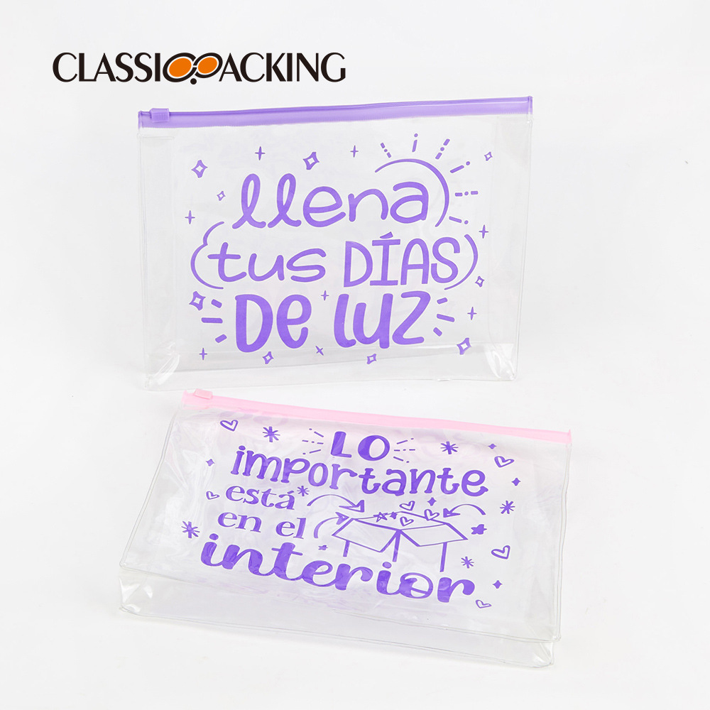 Venta al por mayor de gran capacidad bolsa de almacenamiento de PVC impermeable bolsa de lavado portátil transparente simple bolsa de almacenamiento de cosméticos