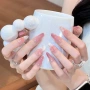 中长款美甲纯手工渐变假指甲