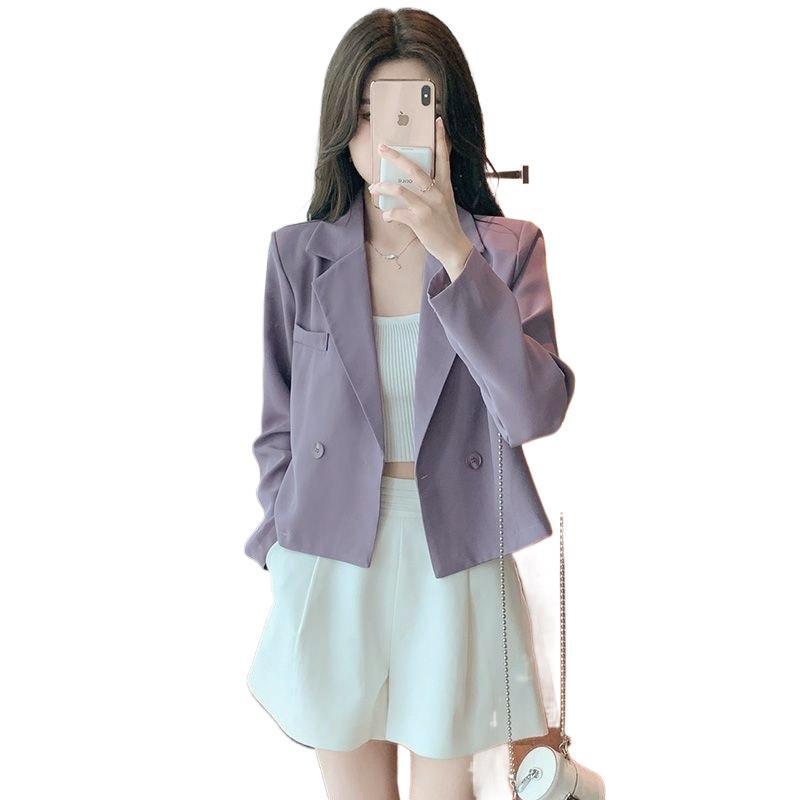 法式西服小个子秋洋气减龄短款上衣气质西装外套女2025新款爆款|undefined