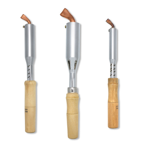 High-power electric soldering iron external heating household wooden handle repair welding pen industrial grade welding Luotie set wooden handle soldering iron