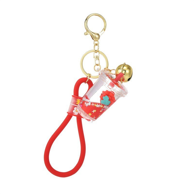 Cross-Border Popular Cartoon Floating Acrylic Liquid Sand Bottle Keychain Car Bag Keychain Pendant Gift Cross-Border Popular Cartoon Floating Acrylic Liquid Sand Bottle Keychain Car Bag Keychain Pendant Gift