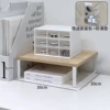 Short model 30X20X9.2cm wood color + white frame