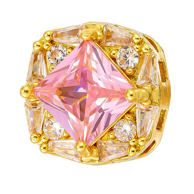 Antiguo método oro goteando aceite azul quemado colgante cuentas Dios de la riqueza atrapador de sueños flor cuentas de tambor accesorios de bricolaje joyería de transferencia