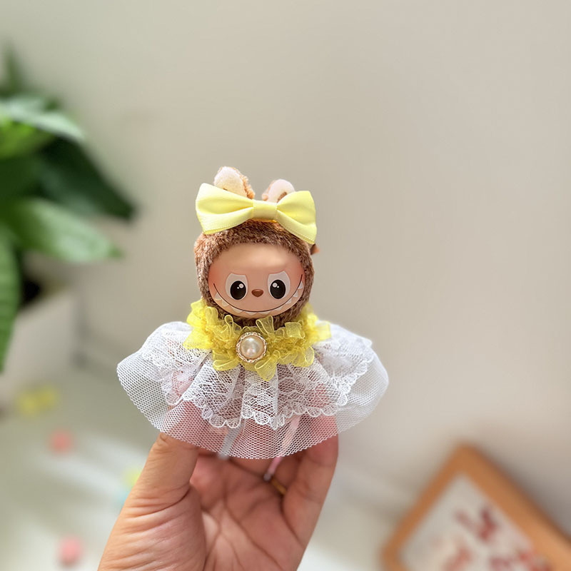 迷你版4.0LABUBU搪胶脸毛绒盲盒玩偶衣服圣诞套装小鼻嘎心底密码|undefined