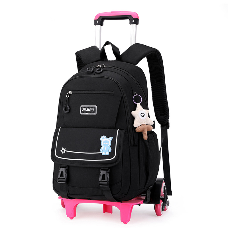 Pescado Natural nuevo grado 2 a 6 escalera escalada carro mochila de gran capacidad mochila estudiante de secundaria