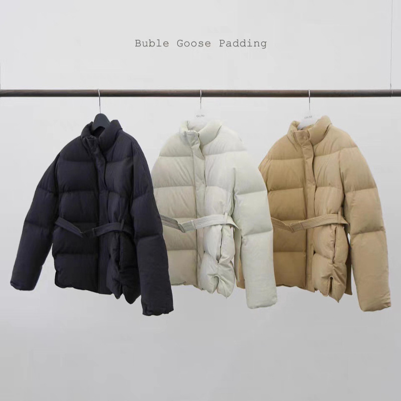No Returns or Exchanges 2025 Winter New Korean Dongdaemun Er*Me Stand Collar Belt New National Standard 90 Goose down Jacket