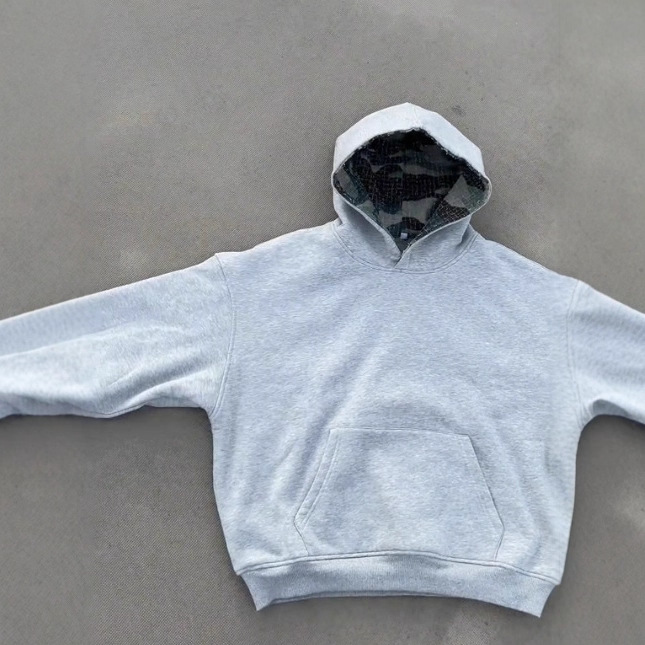 Sweat-shirt réversible camouflage à manches longues pour homme, style américain, pull à capuche rétro streetwear_voghion.com