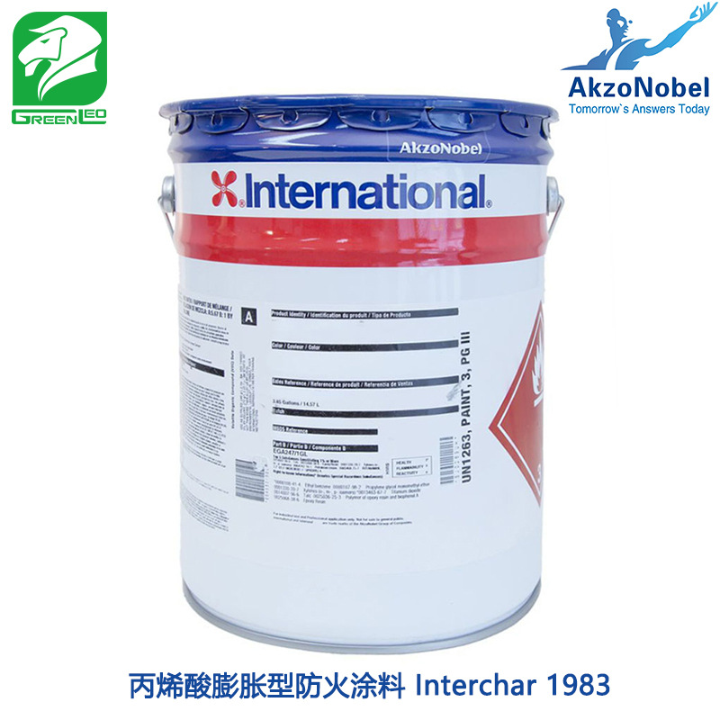 国际牌工业漆丙烯酸膨胀型防火涂料 Interchar 1983 HFA198 白色