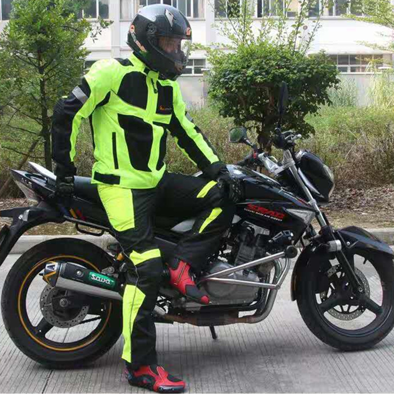 Motorcycle Riding Clothing Summer Men's Waterproof Reflective Motorcycle Clothing Equipment Rider Suit All Seasons Women's Road Bike
