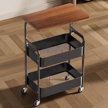 可移动置物架客厅沙发边几卧室床头桌子家用零食小推车多层收纳架