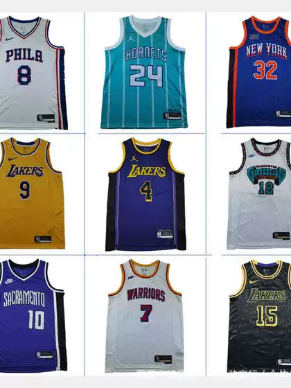 Heat Press American Style Lakers Timberwolves Knicks Clippers Harden Irving Retro Trendy Casual Basketball Jersey