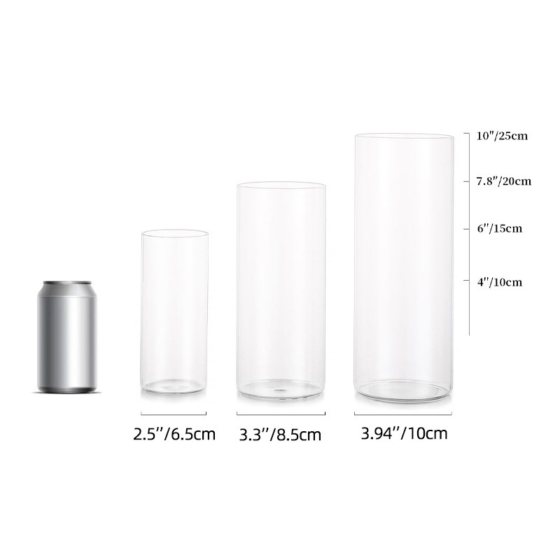 Taza de cera de bananas, vidrio transparente, taza vacía, vela transfronteriza, latas de vidrio, tres conjuntos de velas de mesa de boda, cubierta de viento