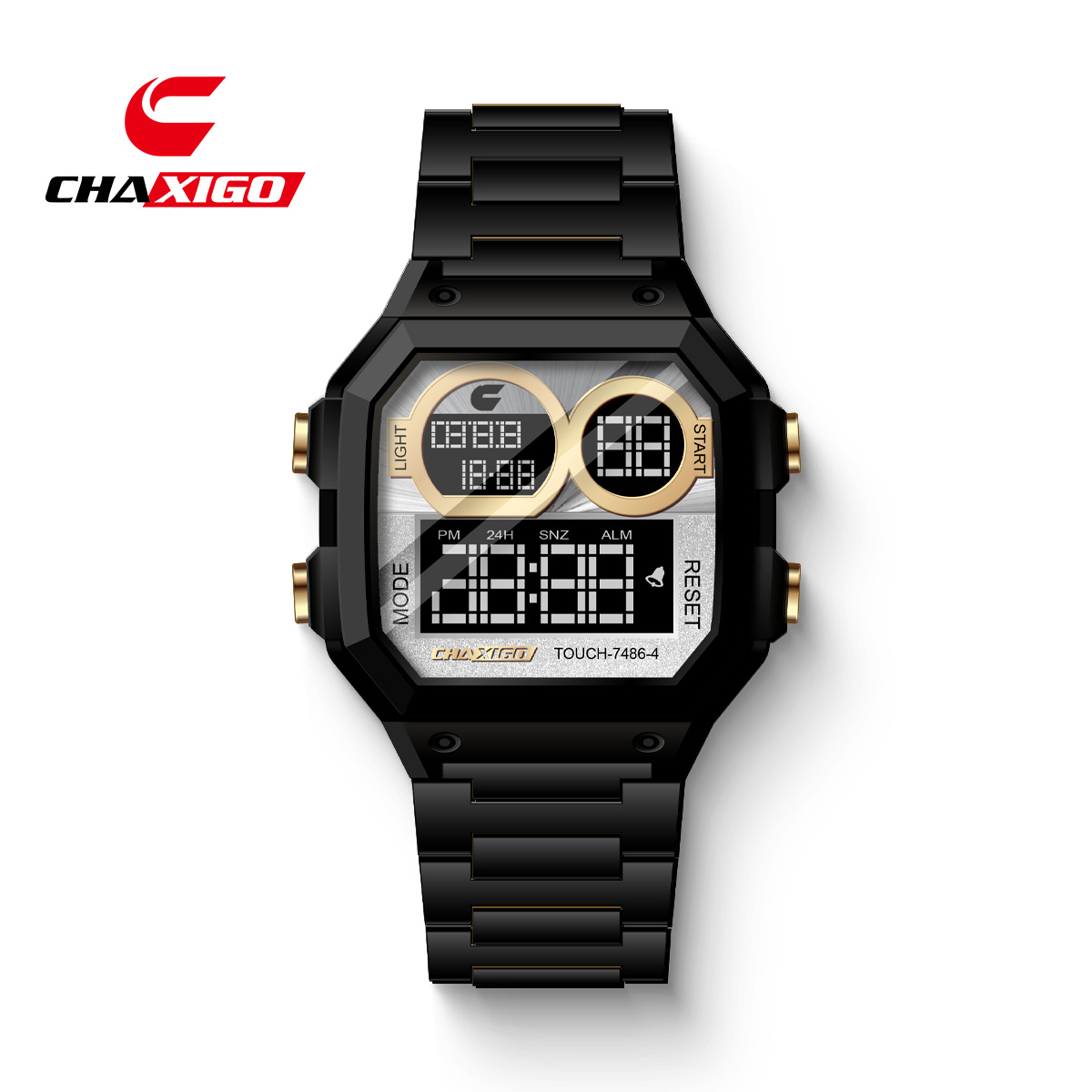 검은 껍질, 흰색 표면, 검은 벨트 7486-4