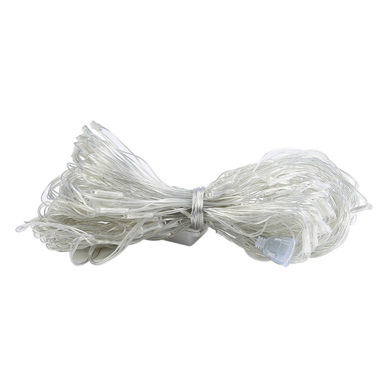 Boda LED luz neta red de pesca Cadena de luz al aire libre a prueba de agua de ingeniería Iluminación LED de color Cadena de luz de baja tensión solar red de pesca Luz