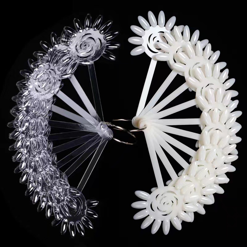 Unpa de color de manicura tarjeta de color solar esmalte de uñas práctica tablero de visualización muestra de color de uñas 10 piezas