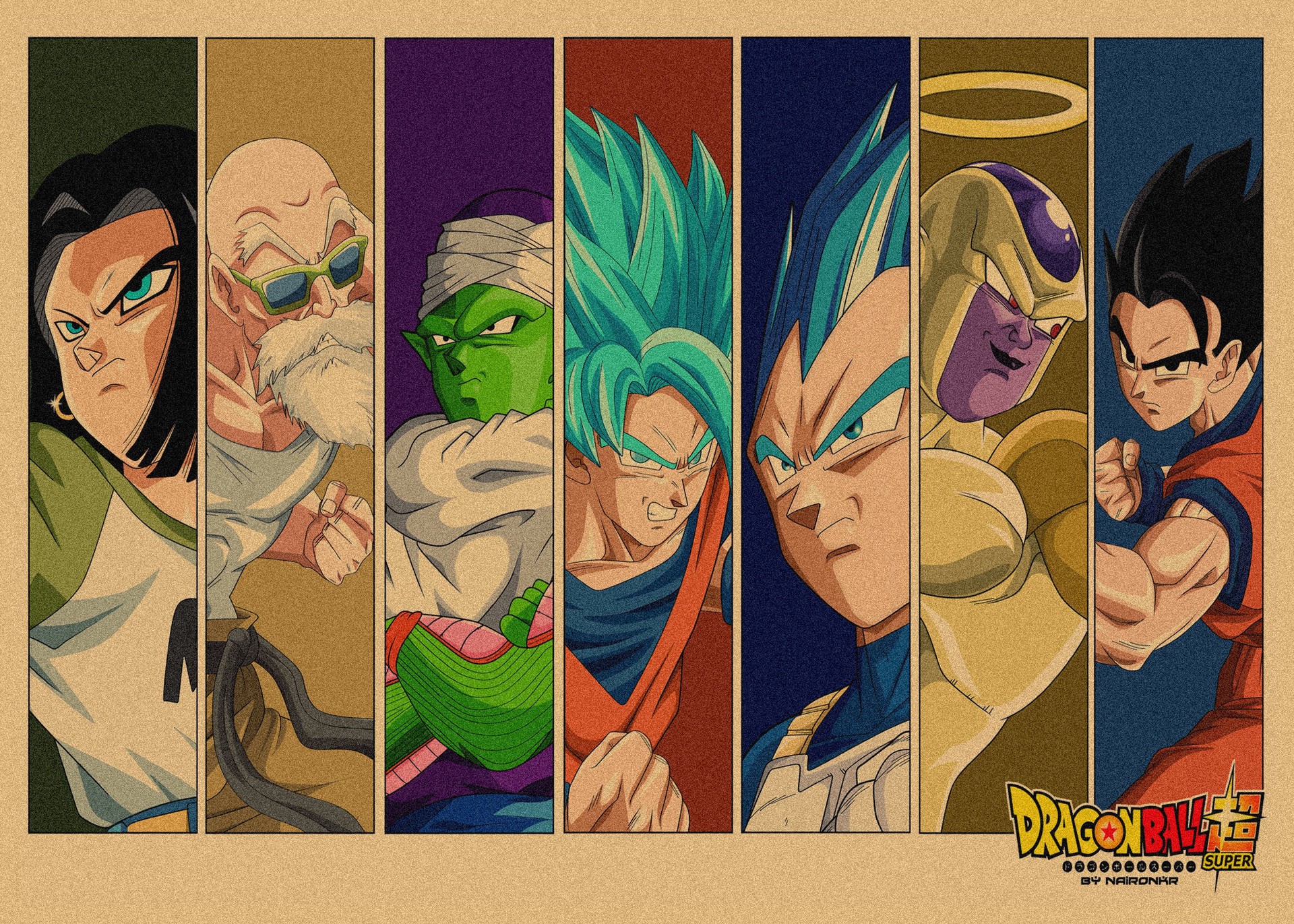 日本式アニメ七龍珠アラレ復古クラフト紙ポスター鳥山明装飾画孫悟空壁画316