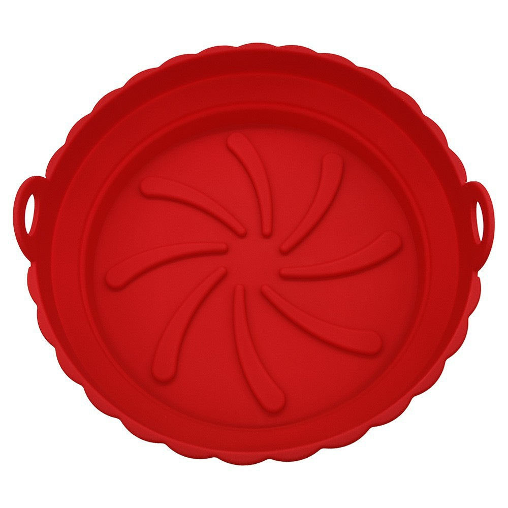 Amazon Hot Silicone Air Fryer Plate Grado de alimentos hogar plegable Silicone Air Fryer Plate