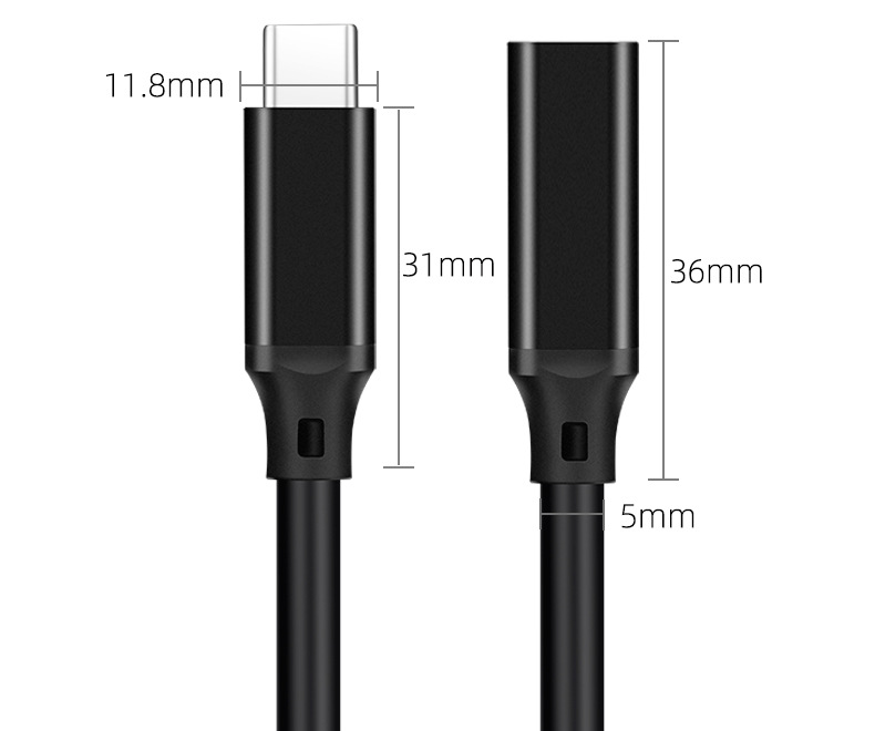 PQ106 C male to C female extension cable