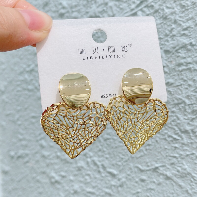 丽银/丽贝丽影复古金属耳环潮流耳饰女简约气质耳坠个性时尚潮款|undefined
