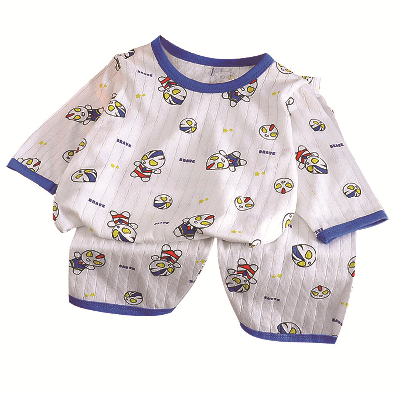 Pijamas para niños traje de algodón de verano nueva ropa para niños Niñas Ropa para el hogar ropa de aire acondicionado delgada ropa para niños al por mayor