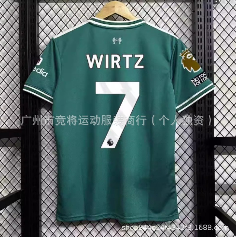 2526利物浦球迷版球衣主客场7号维尔茨11号萨拉赫索博斯洛伊欧冠|undefined