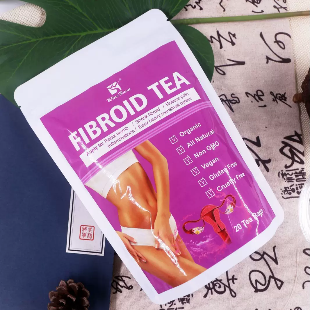 跨境电商新款纤维茶紫袋版Fibroid tea 20 Tea Bags Organic