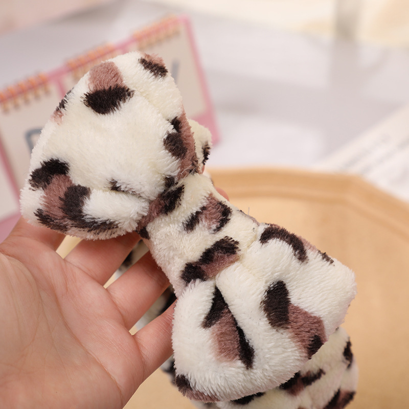 Arco banda de pelo al por mayor de las niñas de color sólido todo partido de maquillaje absorbente de sudor-limpieza lavado de cara correa de muñeca de franela banda de pelo