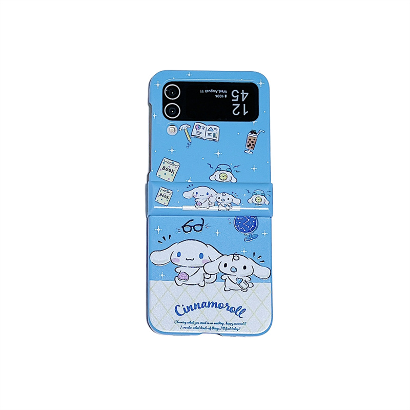 산리오 Galaxy Z Flip3 Z Flip4 삼성 갤럭시 폴더블폰 충격방지 PC 하드 케이스