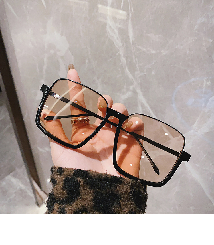 Fashion Solid Color Resin Square Half Frame Women's Sunglasses display picture 1