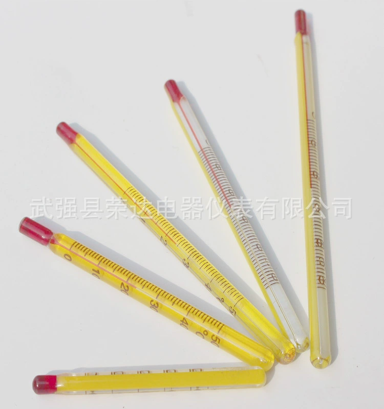 13.5CM стеклянный стержень Таблица 0-50 градусов термометр красный керосин внутренний и наружный аквариумный стеклянный термометр