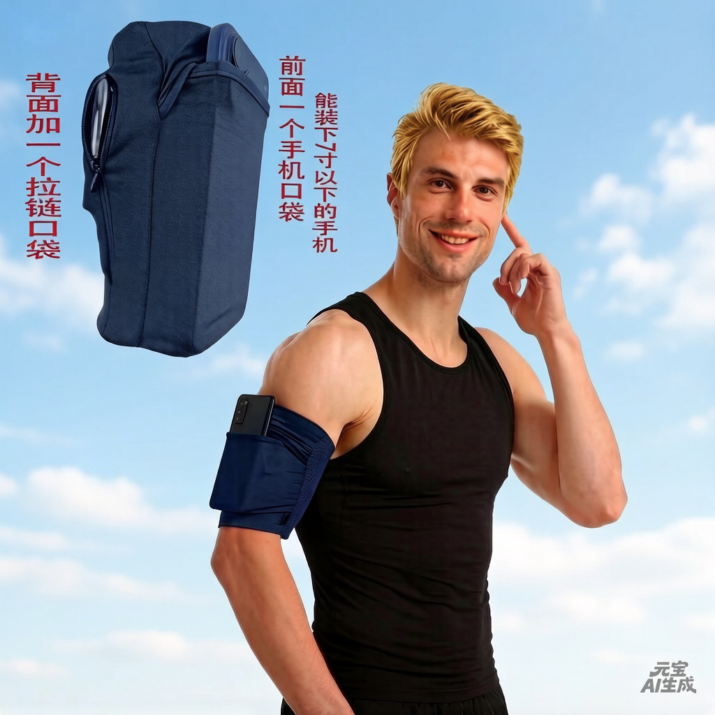 Zippered wrist bag size l (suitable for 70kg and above)
