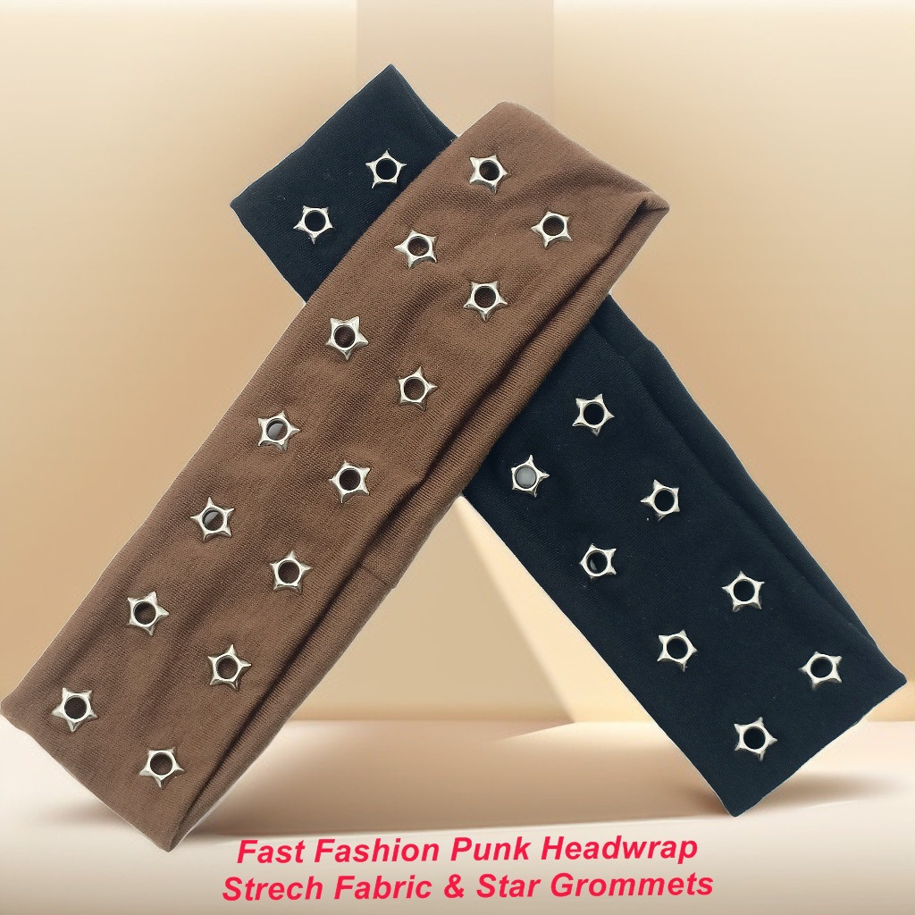 HW250301-22.5x6cm弹力布+14五角星气眼朋克