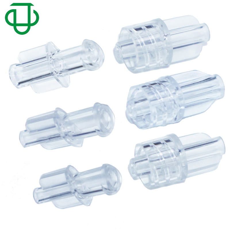 JU集优供应2.0-4.0mm带翅膀透明内外旋螺纹鲁尔公母接头