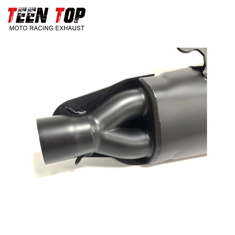 Suitable for Motorcycle Ninja400 800Mt Modified Exhaust Pipe Scorpio Dual Outlet Carbon Fiber Tail Section Exhaust